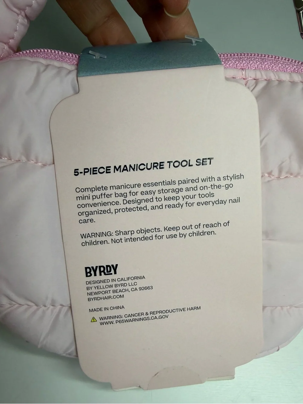 Byrdy pink quilted